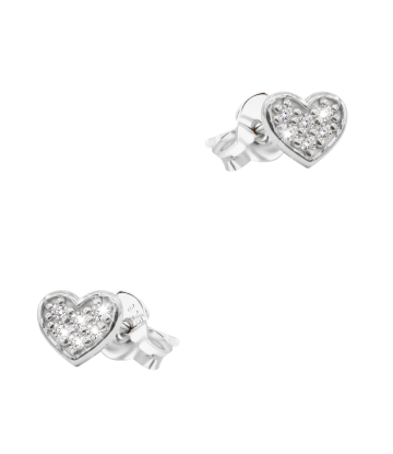 Heart Silver Stud Earring STS-7048